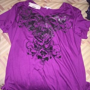 Gypsy 1x purple short sleeve